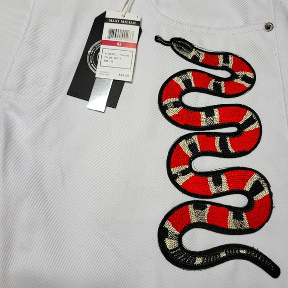 Other - Men's White Jean Shorts Slim Fit NWT